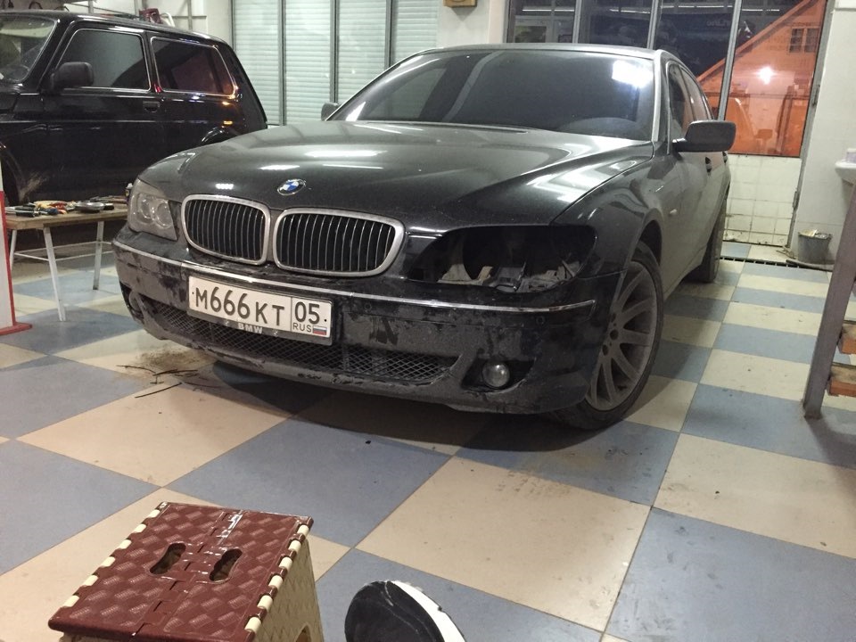 Реставрация фары. — BMW 7 series (E65/E66), 4 л, 2006 года | визит на ...