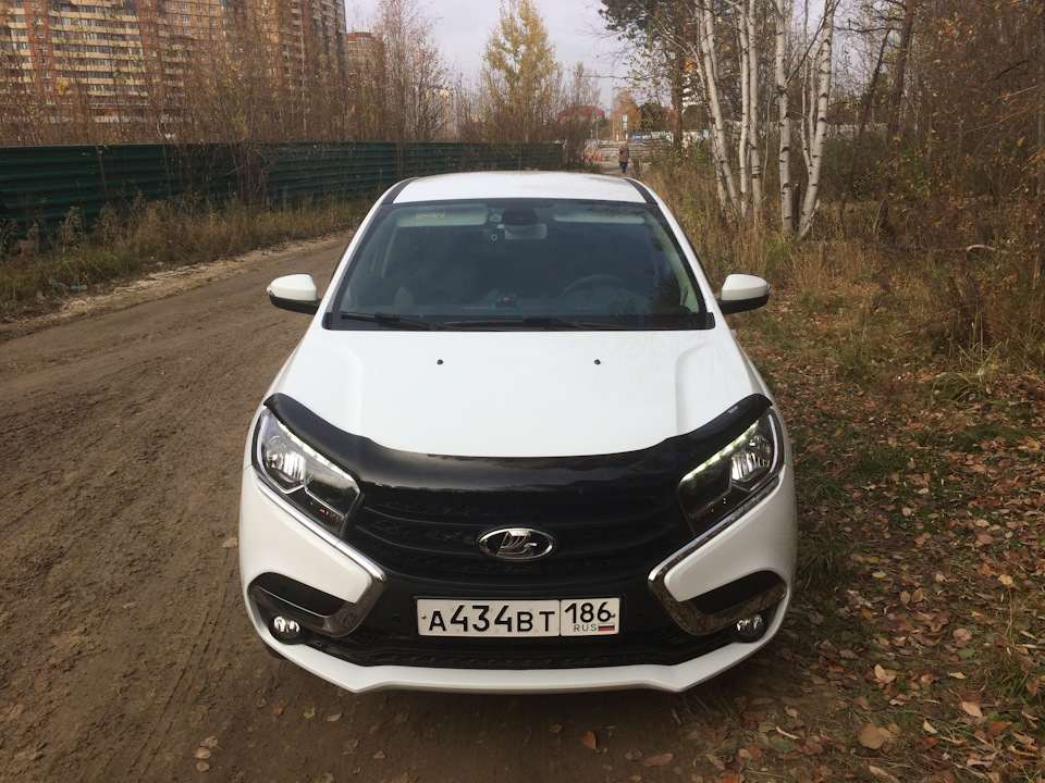 Дефлектор капота — Lada XRAY, 1,6 л, 2016 года | аксессуары | DRIVE2
