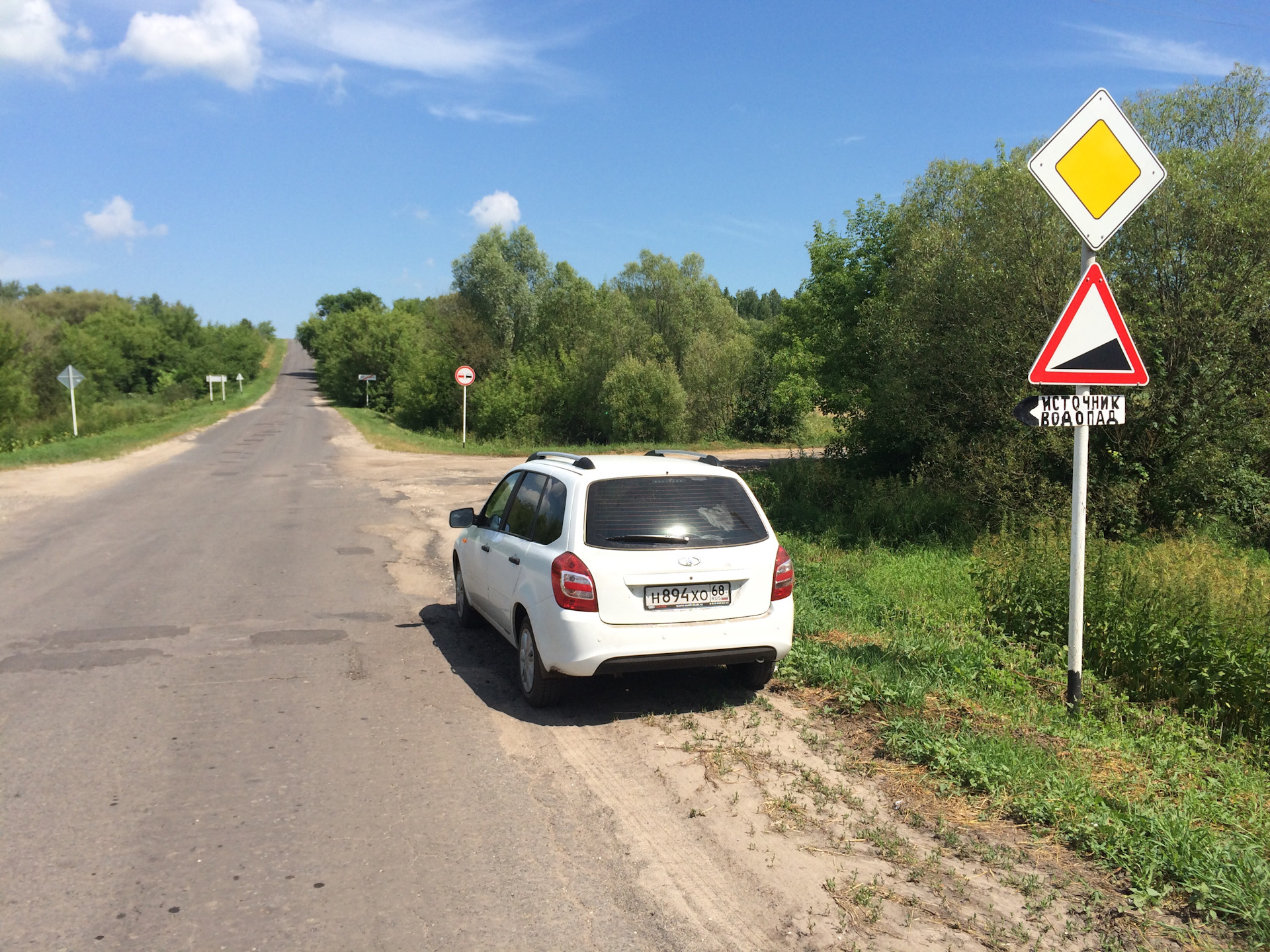 25.06.2016 Тамбов-Жердевка-Тамбов — Lada Калина 2 универсал, 1,6 л, 2015  года | путешествие | DRIVE2