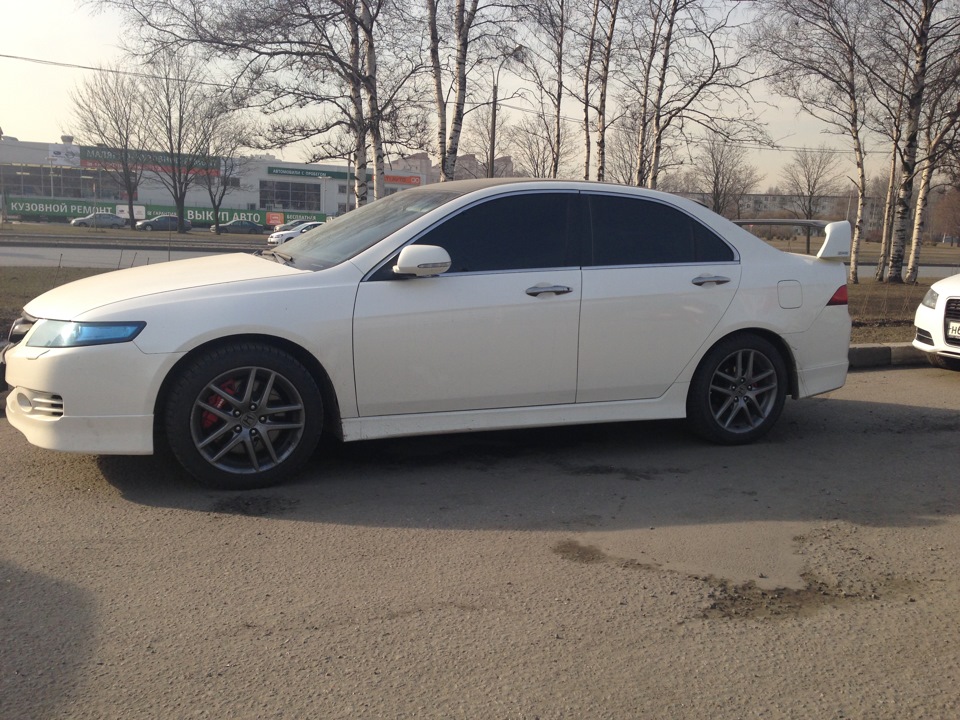 Весеннее занижение — Honda Accord (7G), 2,4 л, 2007 года | стайлинг ...