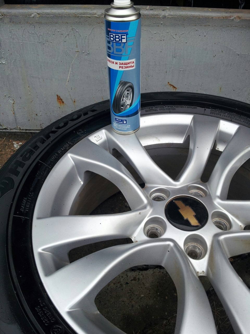 дезодорант для шин — Chevrolet Cruze (1G), 1,6 л, 2012 года ...