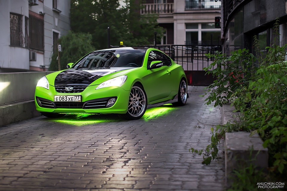 Hyundai Genesis Coupe Р·РµР»С‘РЅС‹Р№