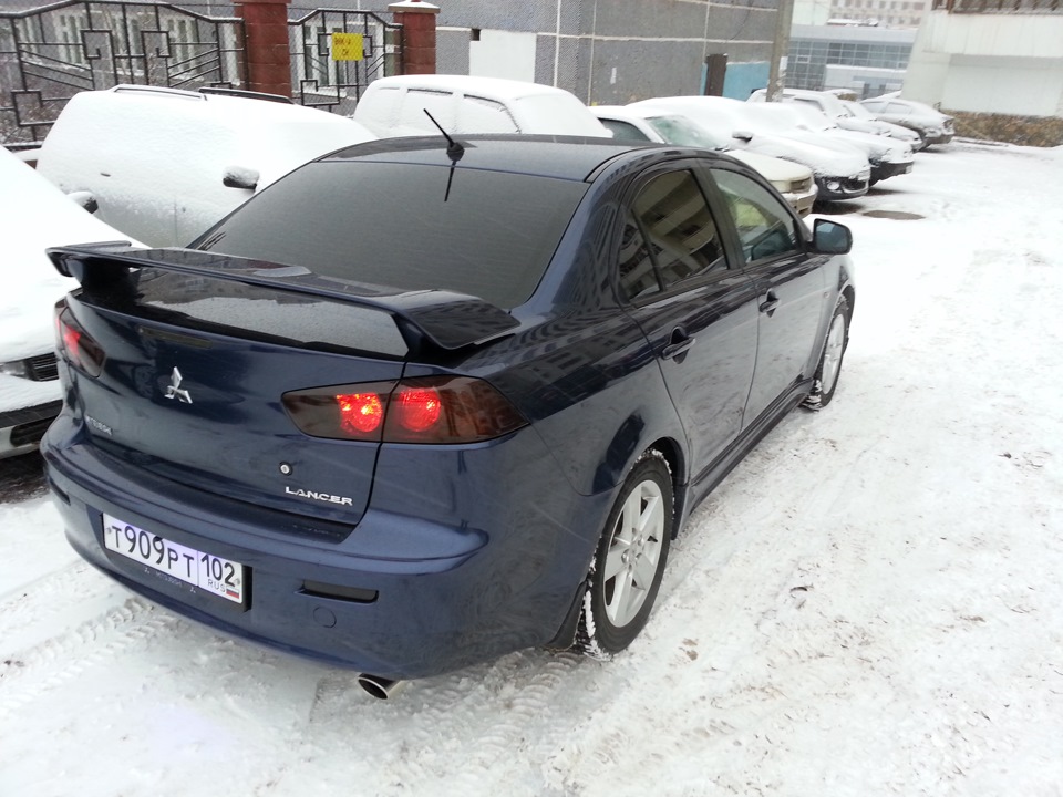 занимался любимым делом на работе) помыл машину. — Mitsubishi Lancer X ...