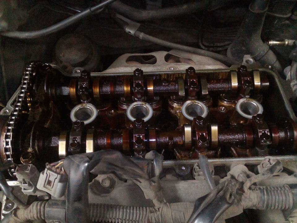 Состояние цепи ГРМ 1NZ и обстановка под клапанной крышкой. — Toyota ...