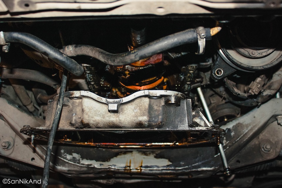 2jz ge как снять масляный насос