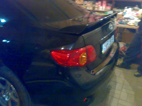 Spoiler - Toyota Corolla 16 L 2008