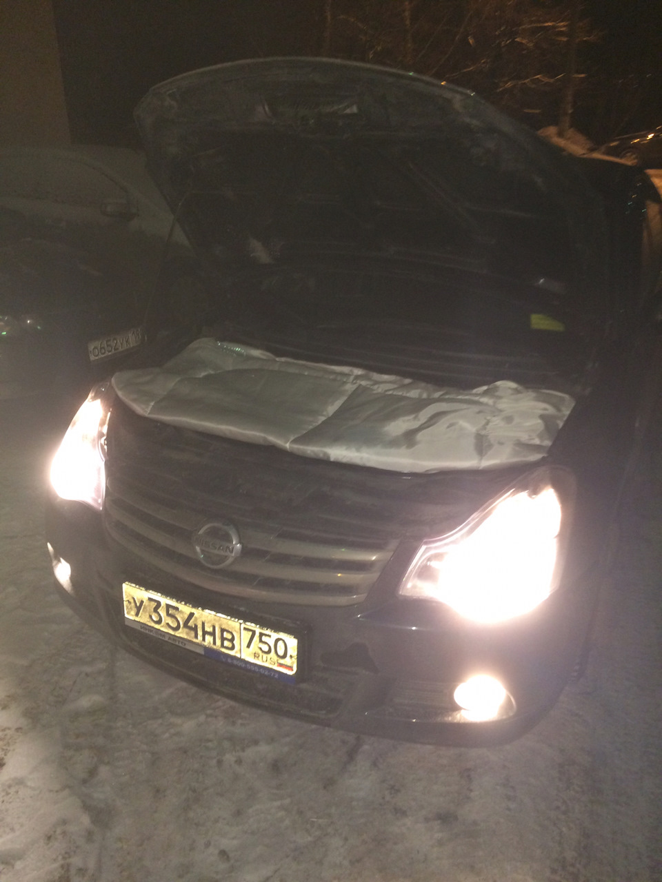 Пришло время утепляться — Nissan Almera V (G11/15), 1,6 л, 2015 года ...