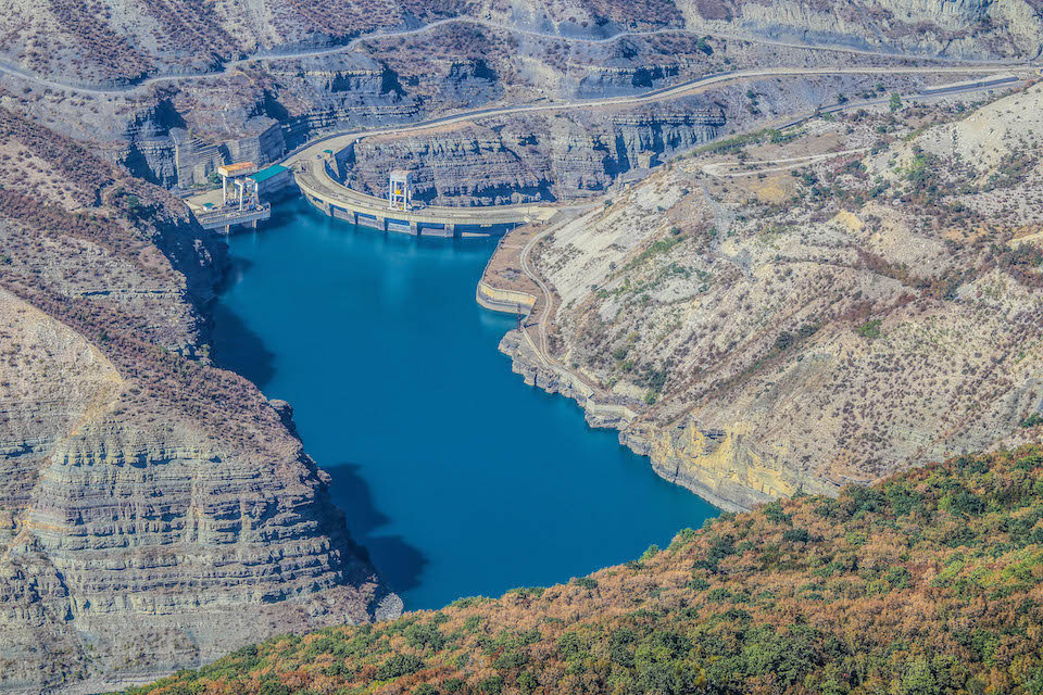 Чиркейское водохранилище фото