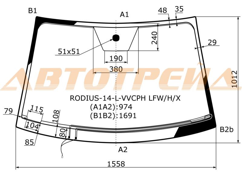 XYG RODIUS-14-L-VVCPH LFW/H/X — SsangYong Rodius