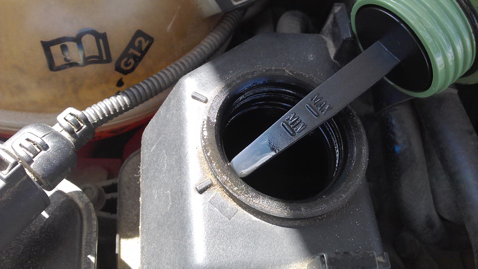 Доливка жидкости в гидросистему руля. — Volkswagen Bora, 1,6 л, 2001 ...