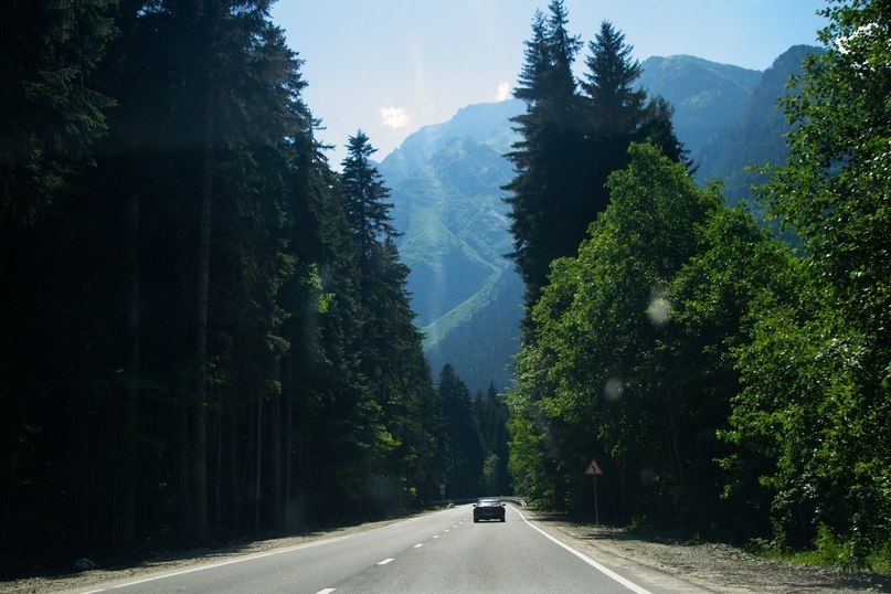 Дорога в домбай фото