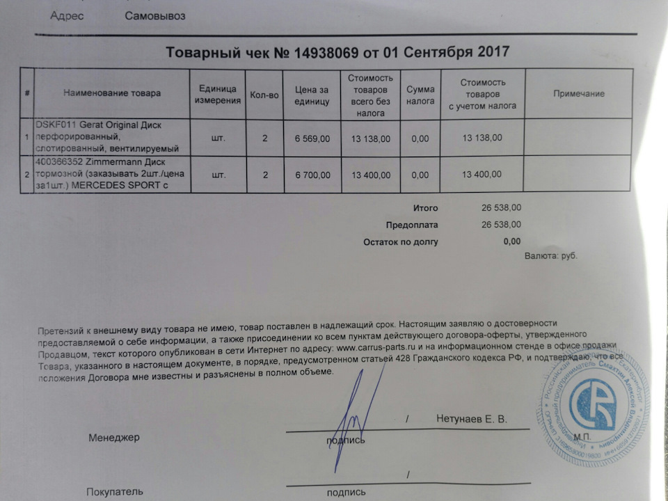 DSKF011 ТОРМОЗНЫЕ ДИСКИ GERAT | Запчасти на DRIVE2