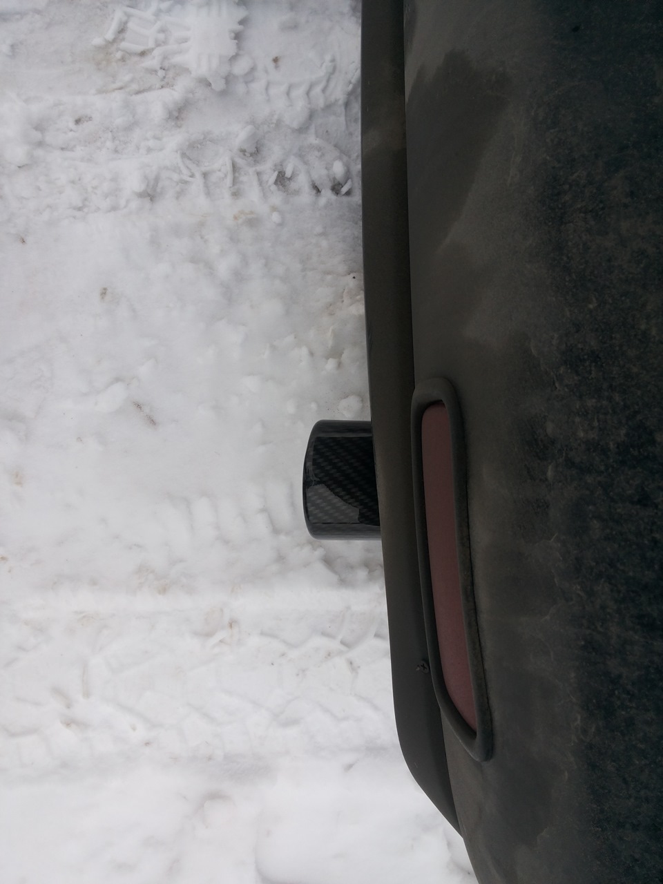 Накладка на выхлопную трубу + аквапринт — Mitsubishi Lancer IX, 1,6 л ...