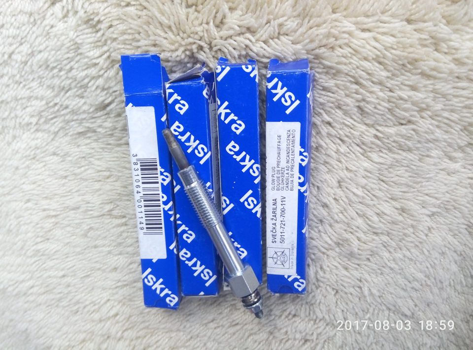 Свечи накала. — Nissan Almera I (N15), 2 л, 1998 года | запчасти | DRIVE2