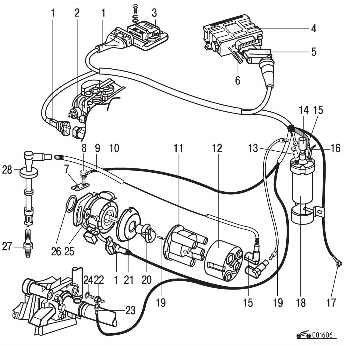 Схема проводки vw passat b3