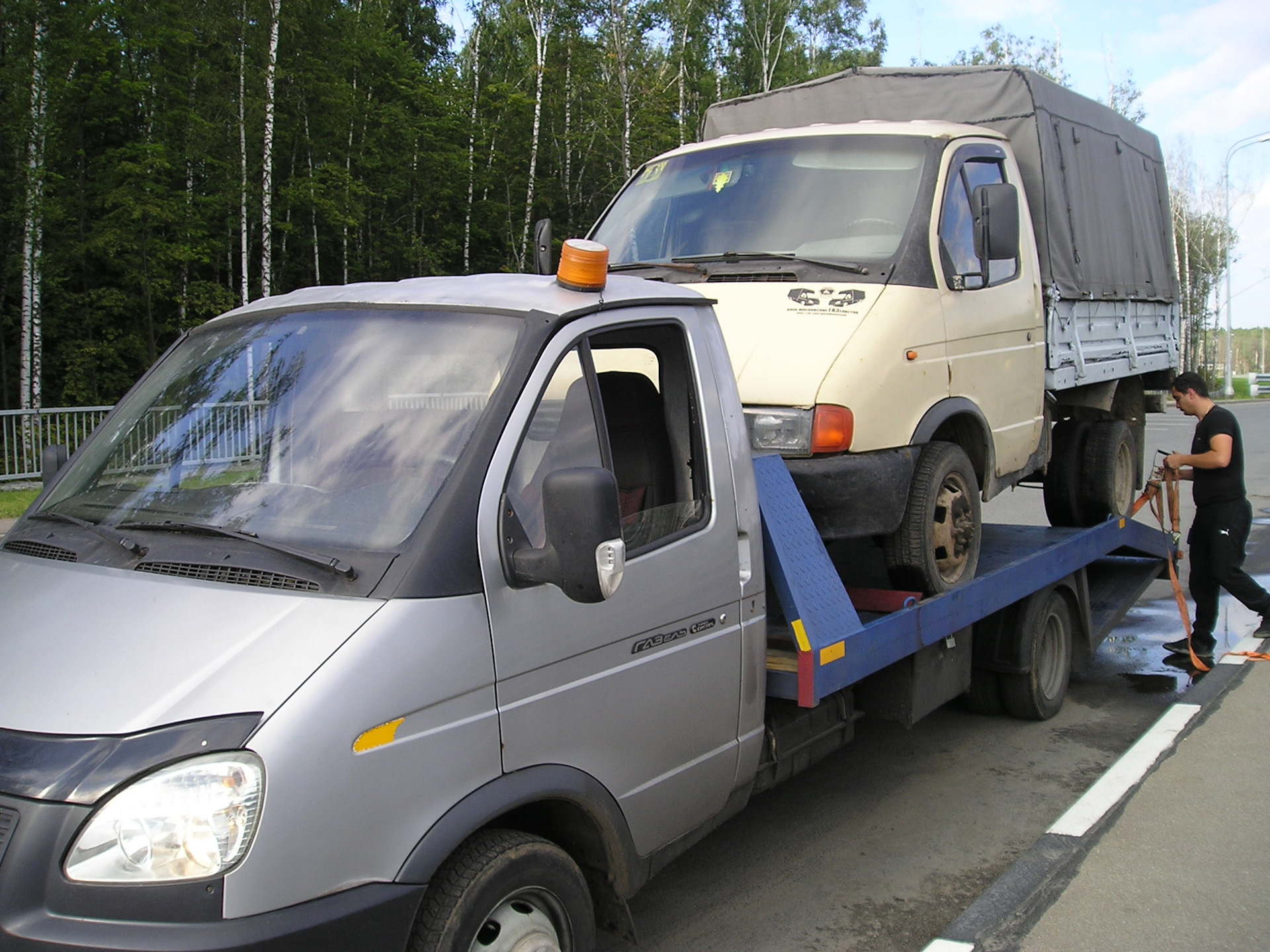 Самая низкая газель эвакуатор