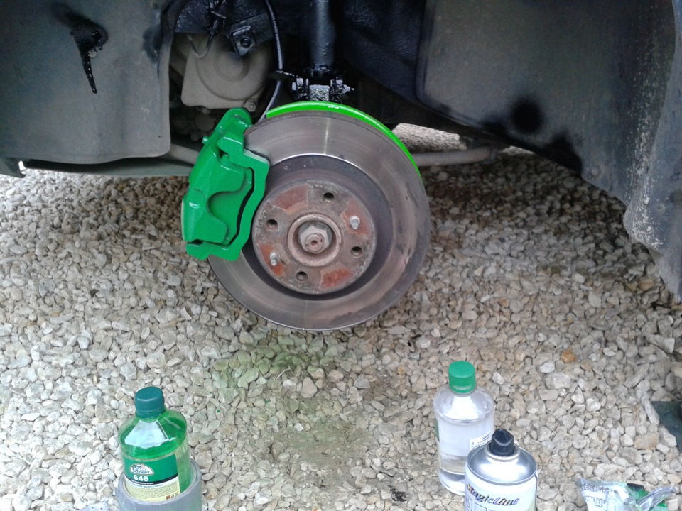 7) Покрасил супорта))) — Lada Приора хэтчбек, 1,6 л, 2010 года | тюнинг ...