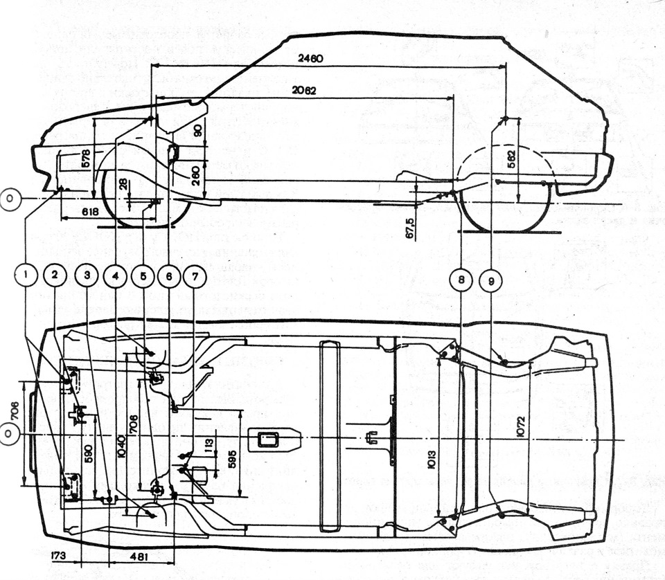 Лада 2109 чертеж