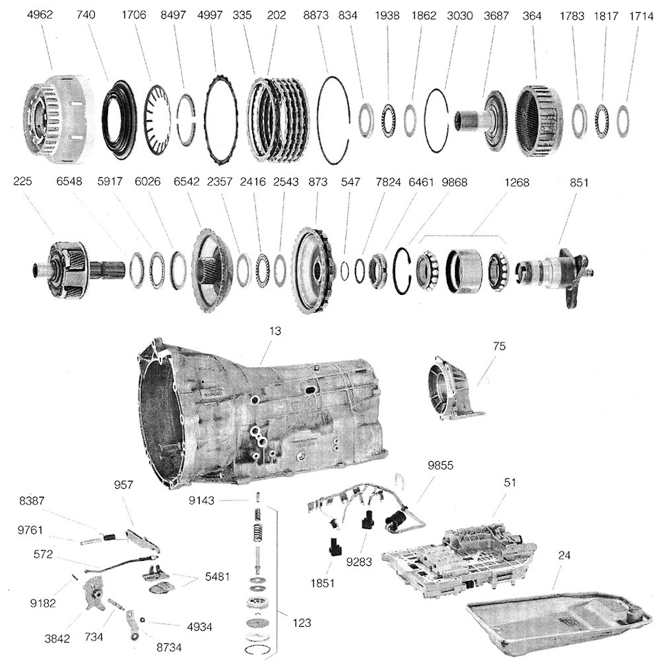 Схема акпп 4r44e