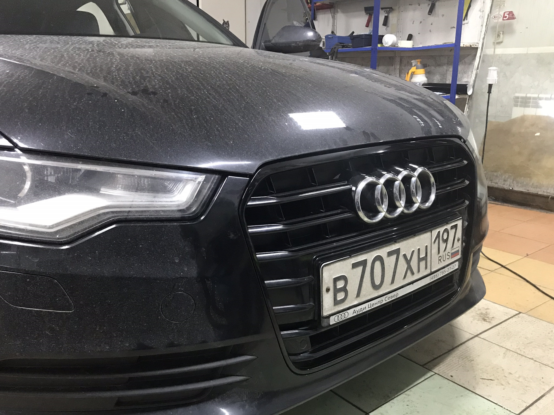 Audi a6 c7 оклейка хрома