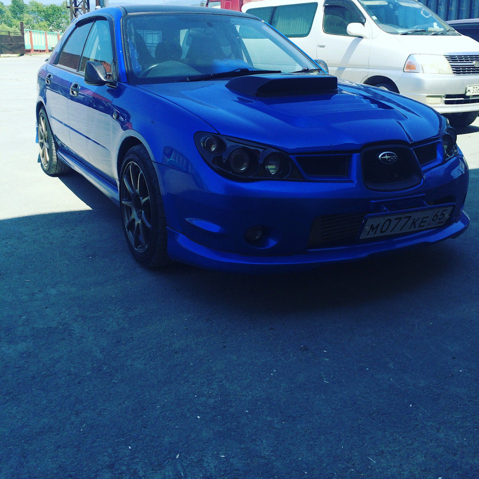 Капот+ноздря карбон и фары morette — Subaru Impreza WRX (GD/GG), 2,5 л ...