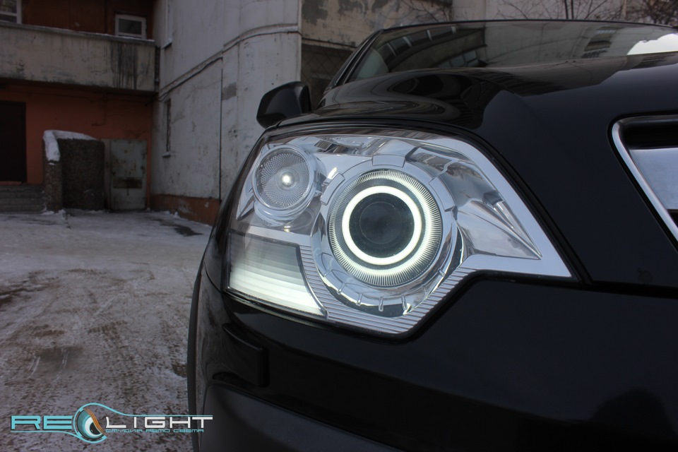 Opel antara 3.2 тюнинг фар фото Opel Antara Светодиодный тюнинг оптики - Студия Авто Света Rowl на DRIVE2