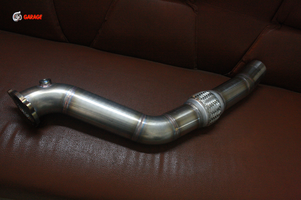 Hyundai Genesis coupe downpipe — GoGarage на DRIVE2