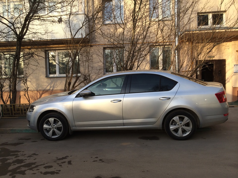 Штатные задние брызговики — Skoda Octavia A7 Mk3, 1,8 л, 2014 года ...