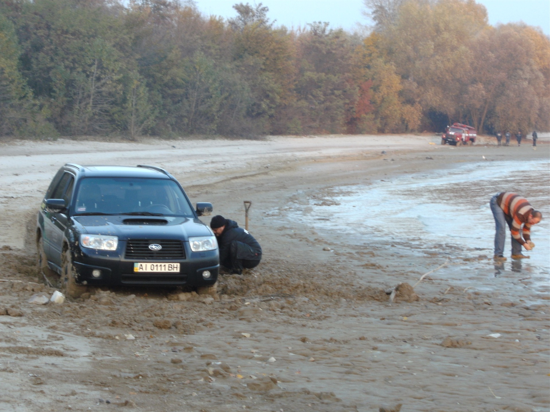 Выезд на природу, ГЛИНА. — Subaru Forester (SG), 2,5 л, 2007 года |  покатушки | DRIVE2