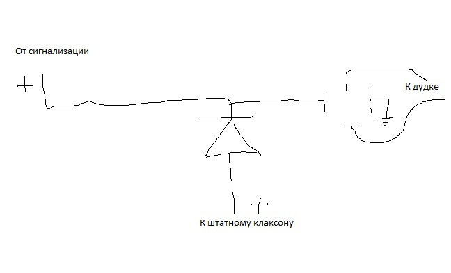 Схема подключения дудки