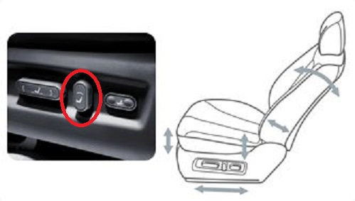 Где находится кнопка регулировки Где найти кнопку - Hyundai Santa Fe (2G), 2,7 л, 2007 года запчасти DRIVE2