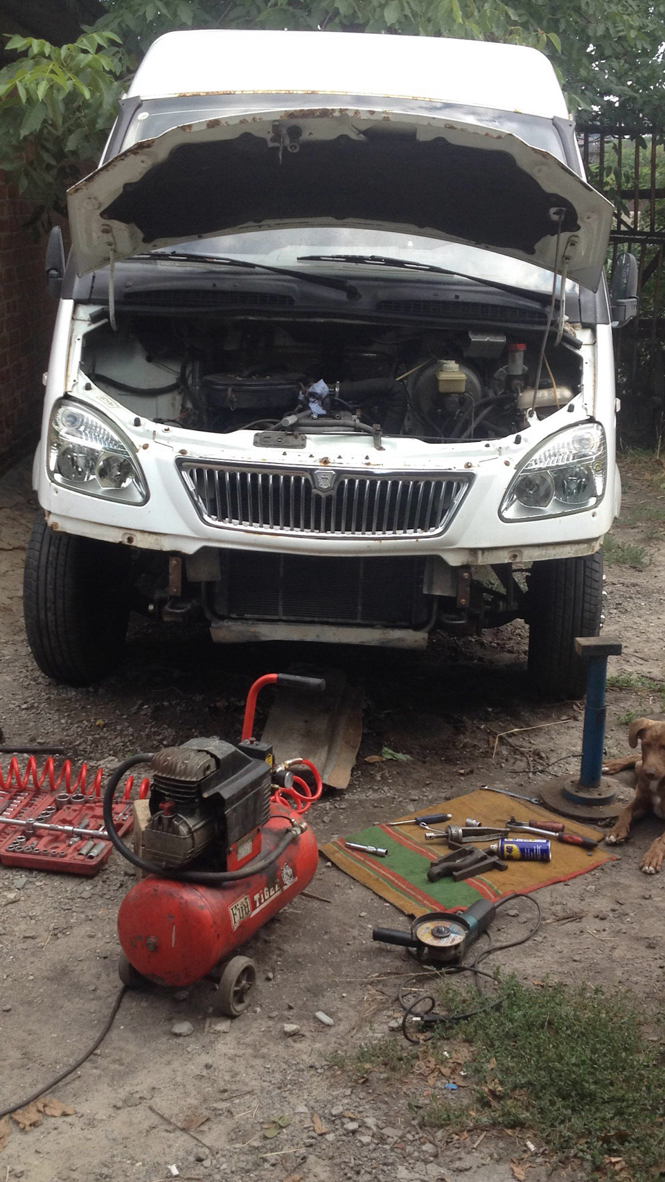 Замена передней подвески на балку газели — ГАЗ Соболь, 2,5 л, 2004 года ...