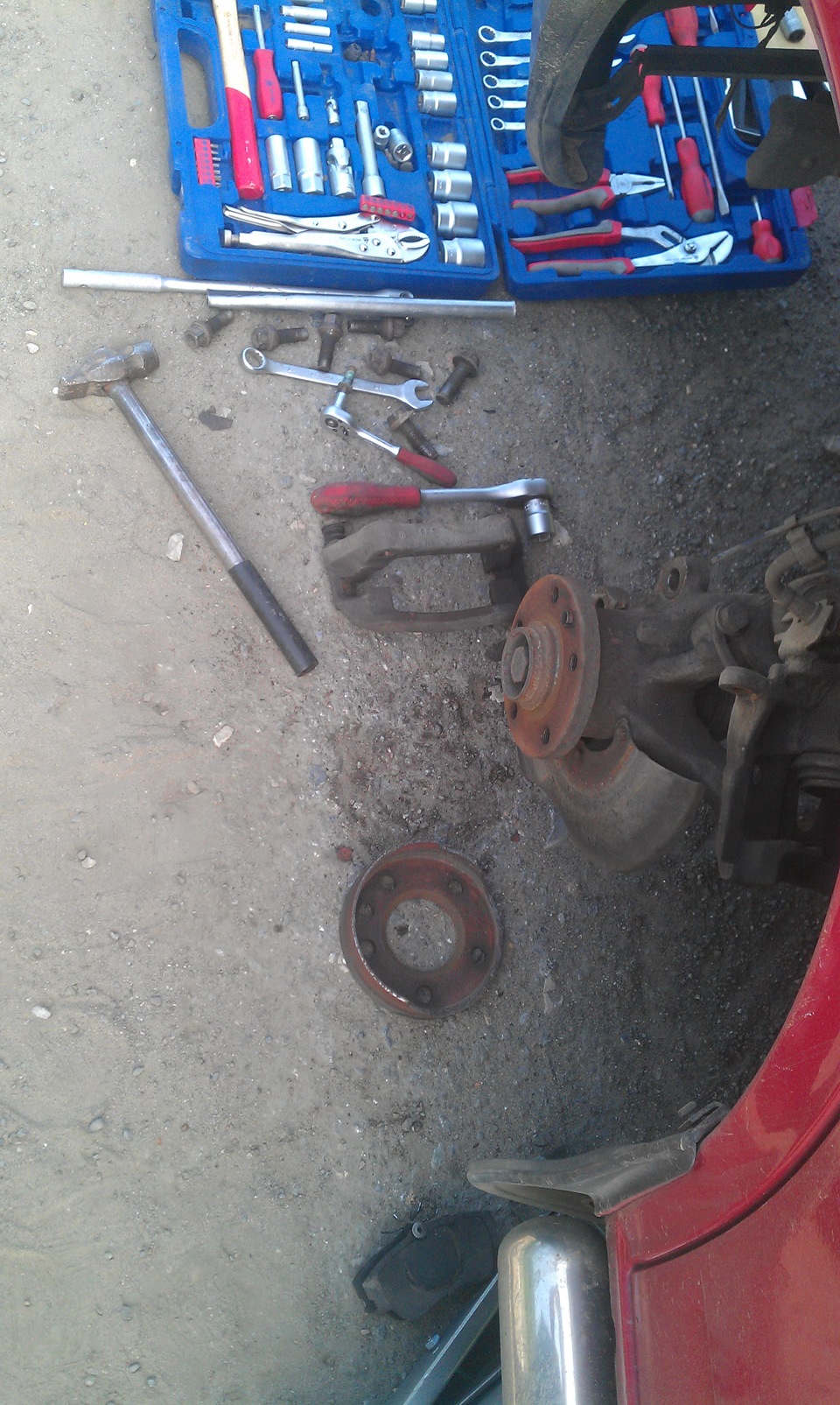 Лопнул тормозной диск! — Volkswagen Transporter T4, 2 л., 2002 года ...