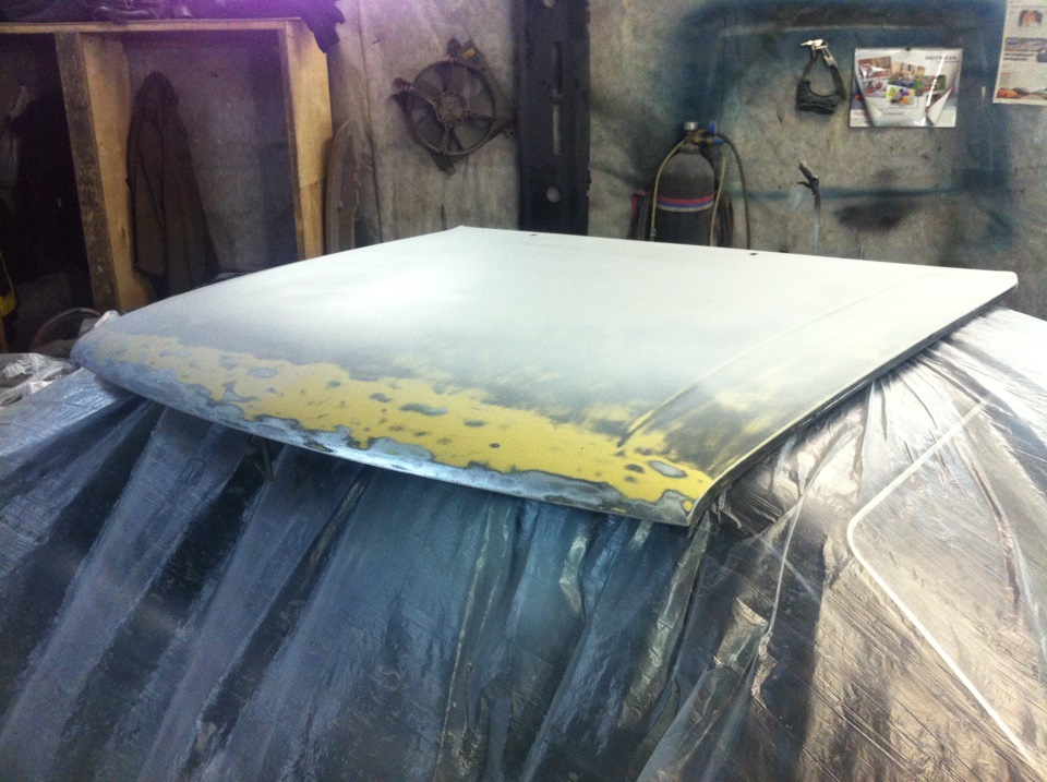 Подготовка к покраске капота и крышки багажника. Часть 1 — Audi 90 (B3 ...