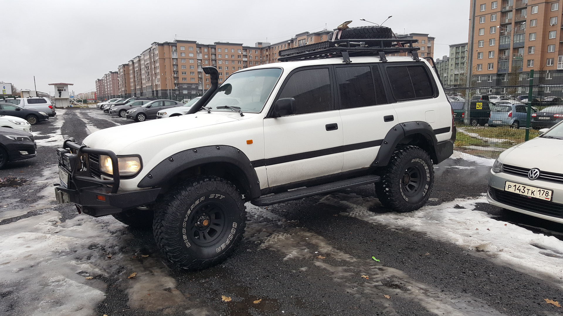 Toyota Land Cruiser 80 4.5 бензиновый 1994 | 4.5L бензин, Черно-белый на  DRIVE2