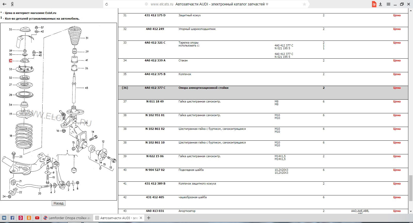 Каталог запчастей с ценами. Каталог запчастей Ауди. Гайка стойки Audi 100 Размеры. Прайс запчасти Ауди. Каталог запчастей Ауди 80.