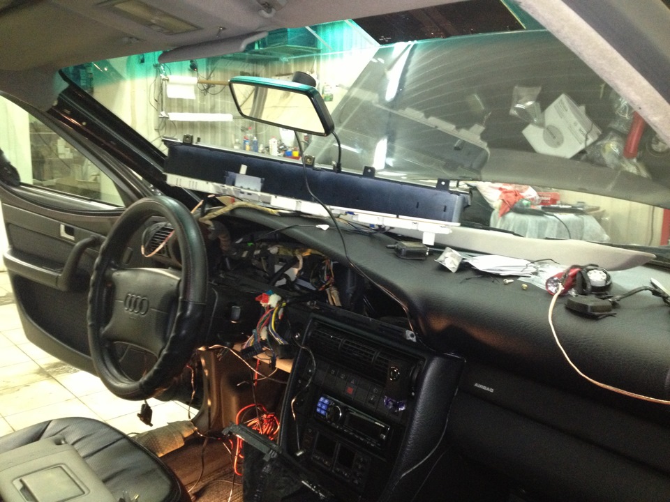 Starline A91 Сигнализация с автозапуском — Audi A6 (C4), 2 л, 1995 года ...