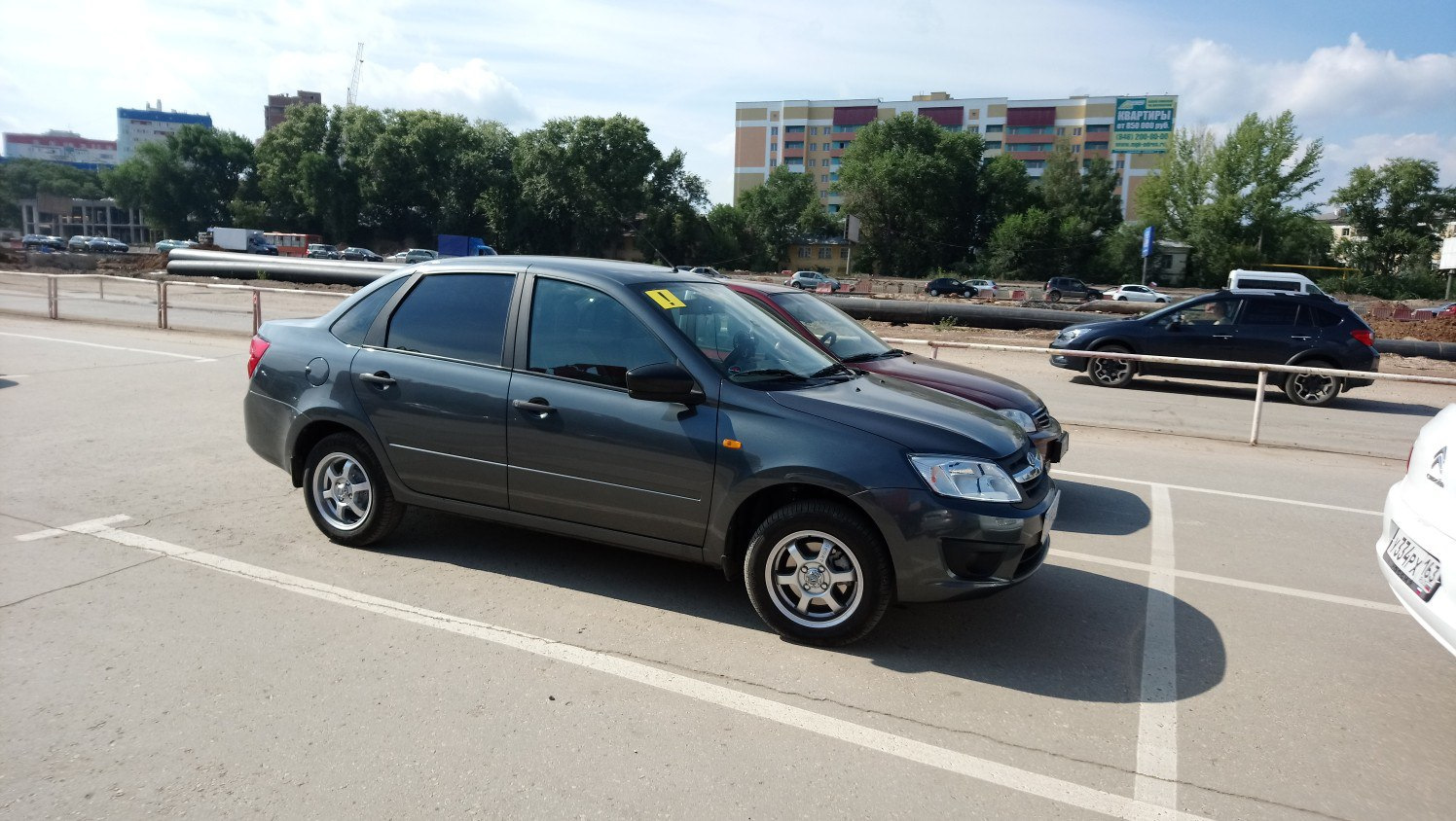 Летняя резина. — Lada Гранта, 1,6 л, 2016 года | шины | DRIVE2