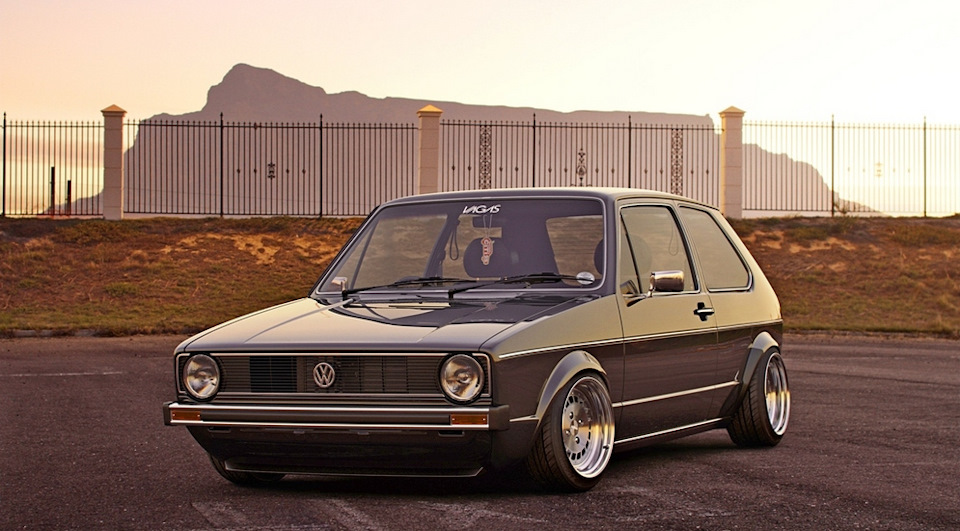 Занижение volkswagen golf 2