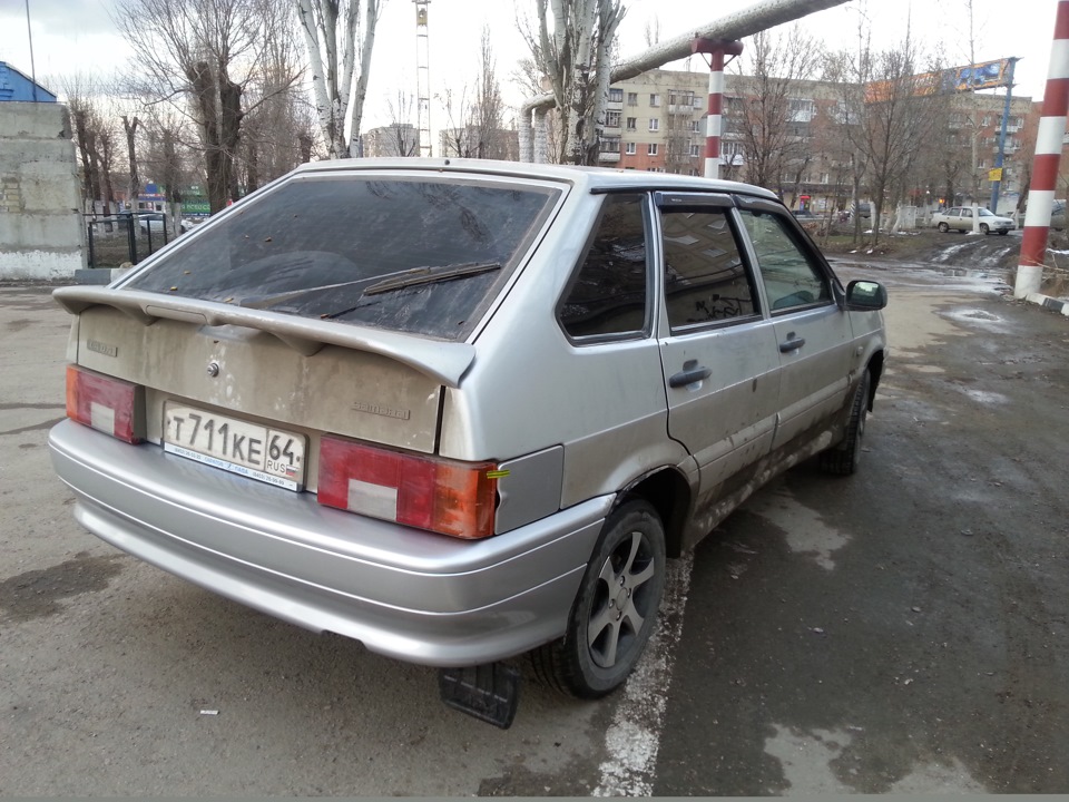 Замена заднего бампера логан