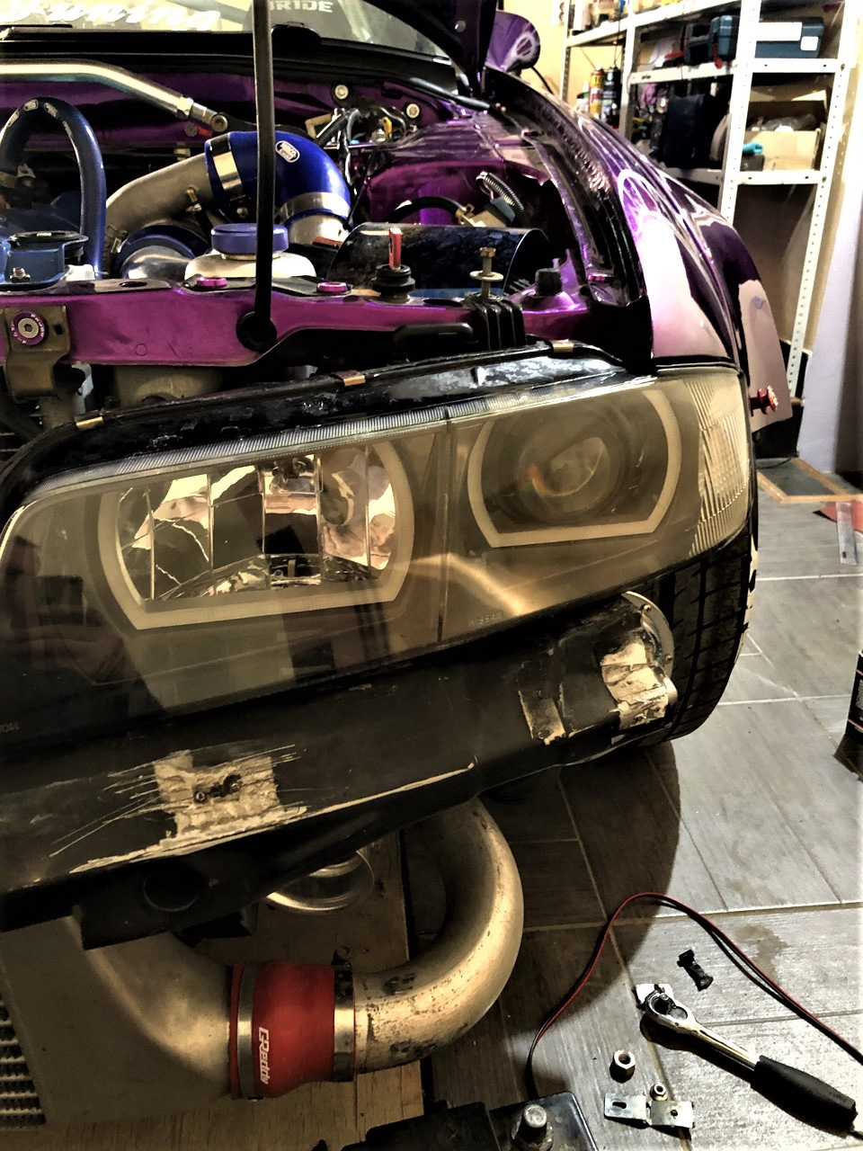 Ангельские глазки TAU tech в фары Nissan Skyline R33 — TAU tech на DRIVE2