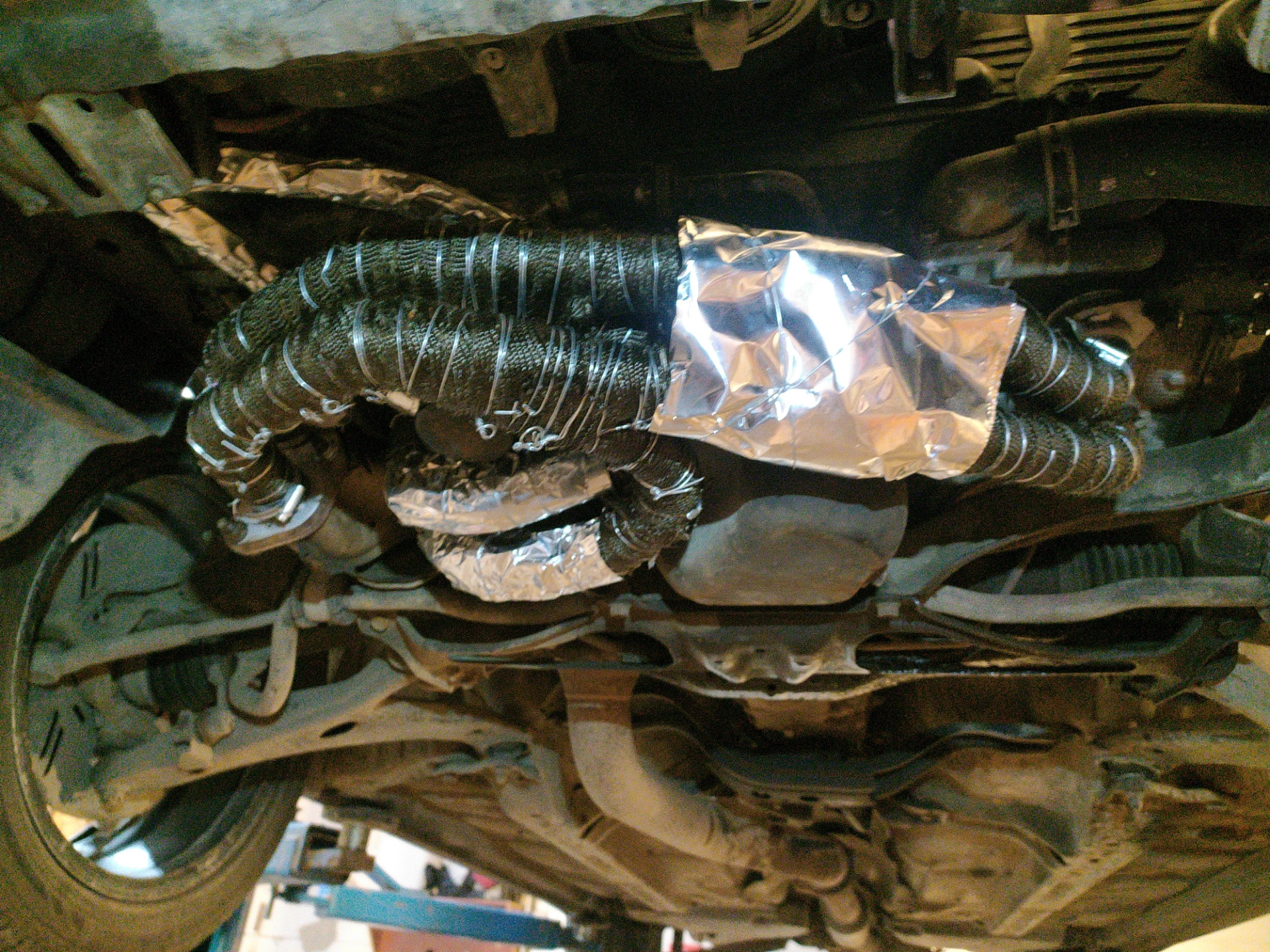 Обмотка выпускного коллектора базальтовой термолентой — Subaru Impreza ...