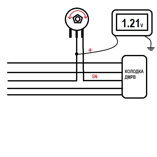 Схема подключения резистора к дмрв