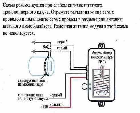 Обходчик иммобилайзера своими руками схема