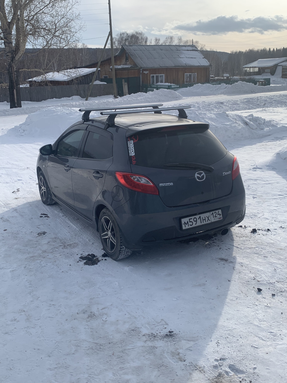 Дуги на крышу — Mazda Demio (3G), 1,3 л, 2007 года | аксессуары | DRIVE2
