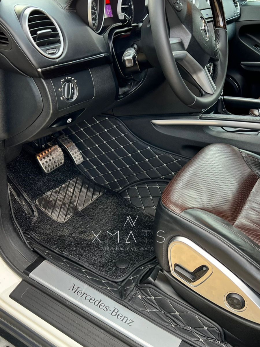 Коврики из экокожи для Mercedes-Benz GL-Class X164. 3D коврики из ...