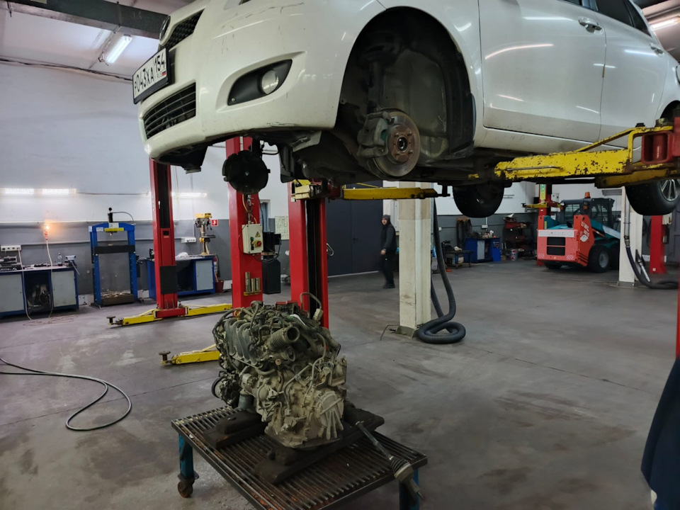 Фото 15. Родной двигатель снят! — Toyota Vitz (90)