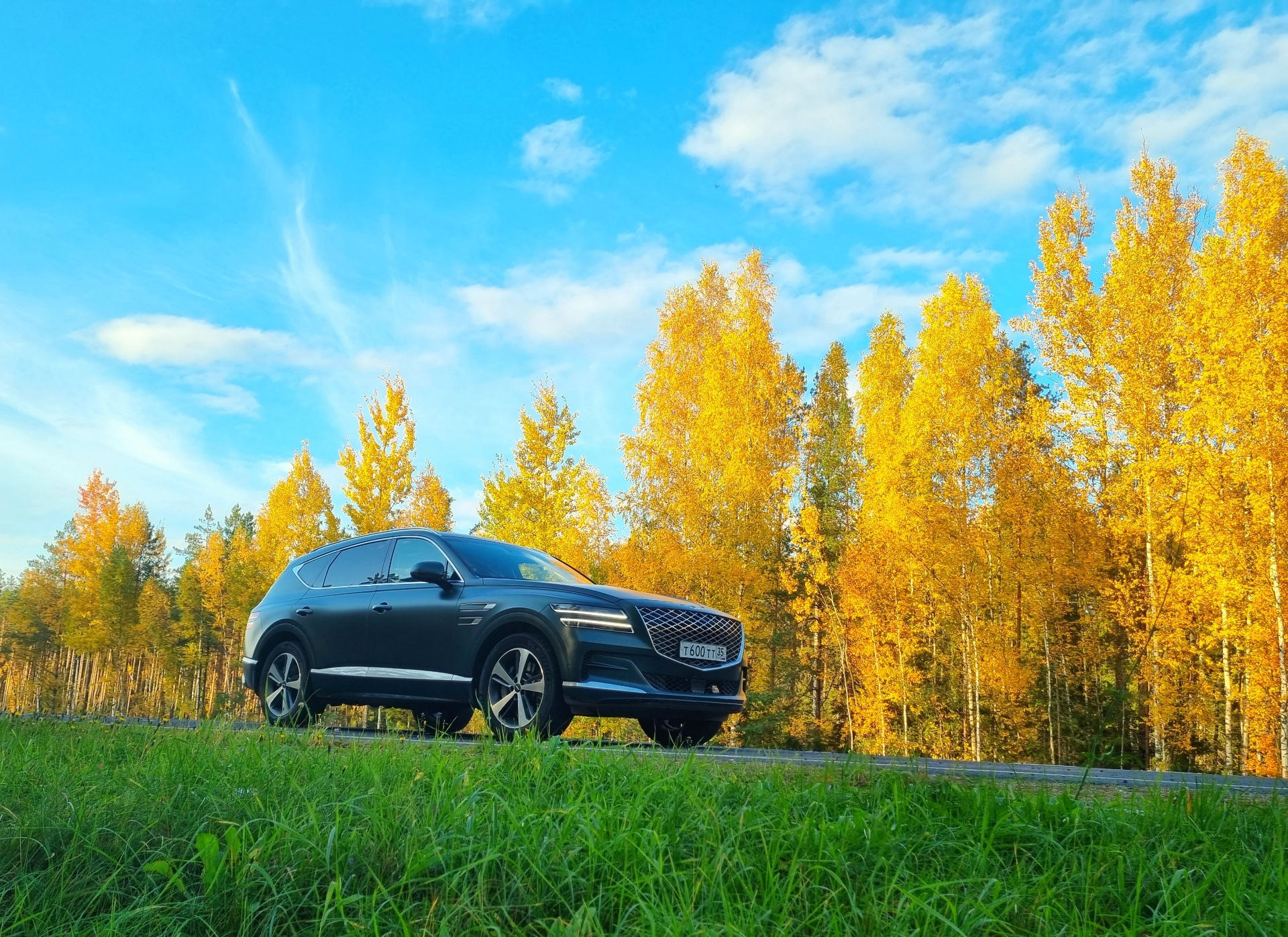 Золотая осень — Genesis GV80, 3 л, 2021 года | просто так | DRIVE2