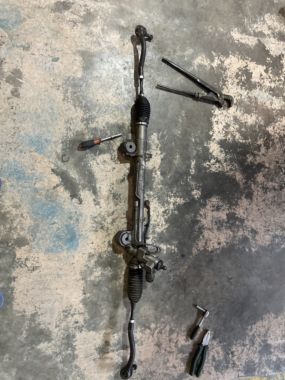 Ремонт рулевой рейки, устраняем симптомы колеи — Infiniti EX, 3,5 л ...