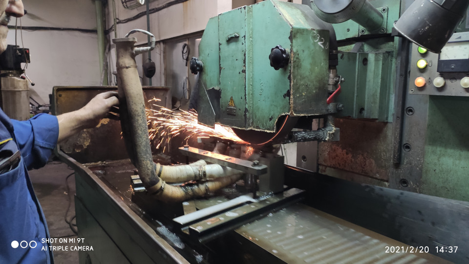 Шлифовка выпускного коллектора — Hyundai Matrix, 1,6 л, 2008 года ...